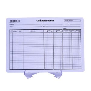 Cari Hesap Kartı Küçük 100 Yaprak