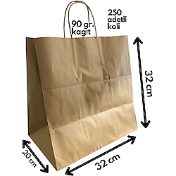 Kraft Poşet Çanta 20x32x32