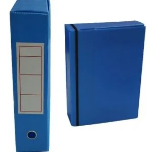 Arşiv Kutusu Plastik Lastikli Mavi 24x32x22