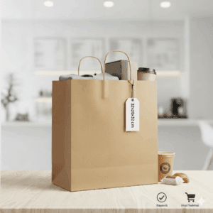 32x20x32 Kraft Çanta Toptan | Büyük Boy Paket Servis Çantası