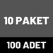 10 PAKET - 100 ADET