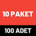 10 PAKET - 100 ADET