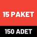 15 PAKET - 150 ADET