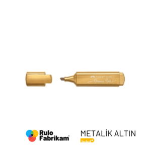 Faber Fosforlu Kalem 46 Metalik Altın