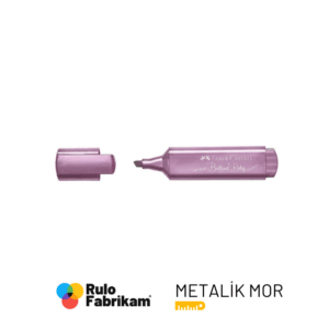 Faber Fosforlu Kalem 46 Metalik Mor