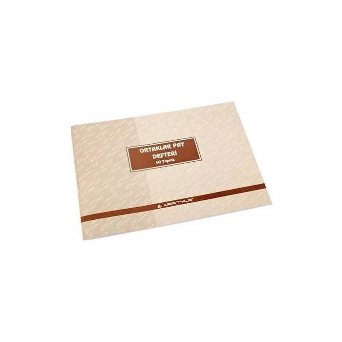 Ortaklar Pay Defteri 40 Yaprak 6 Adet