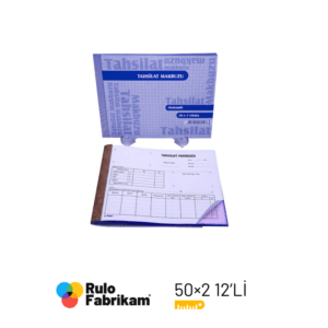 Tahsilat Makbuzu 2 Nüsha 12 Koçan