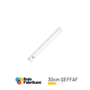 Hatas Geniş Plastik Büro Cetveli 30cm