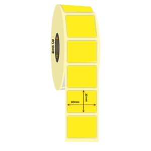 60mm x 30mm Eco Termal Sarı Renk İlaç Etiketi