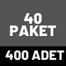 40 Paket - 400 Adet