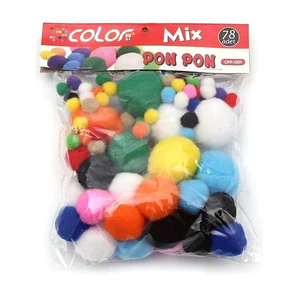 Colorbank Ponpon CPP-001 Karışık 78'li