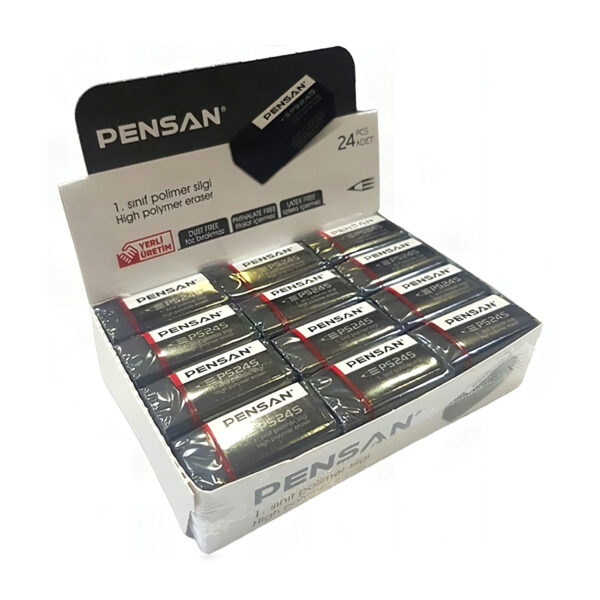 Pensan PSS-24S Siyah Silgi 24'lü