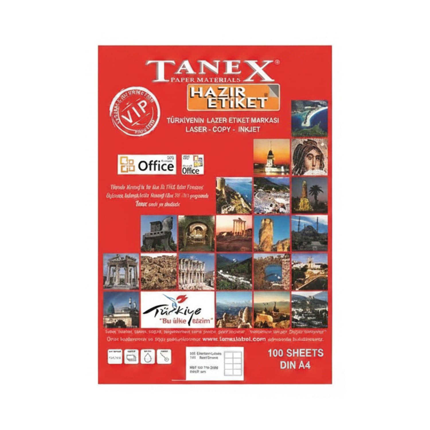 Tanex TW-2160 60 mm Laser Etiket 100 Adet Tanex TW-2160 60 mm Laser Etiket 100 Adet