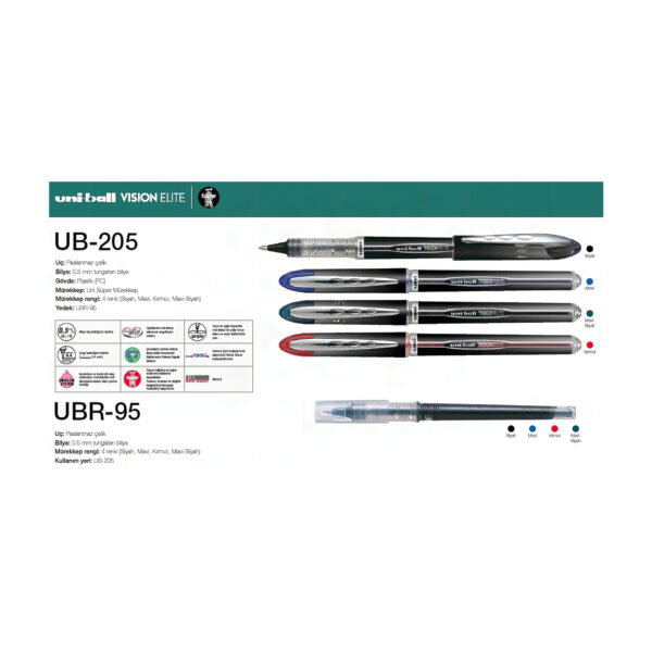 Uniball Vısıon Elıte Roller Kalem 0.5 Mavi
