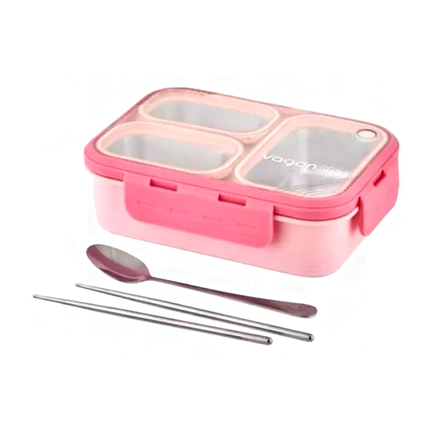 Vagon 620 ml 3 Bölmeli Paslanmaz Çelik Lunchbox Vagon 620 ml 3 Bölmeli Paslanmaz Çelik Lunchbox